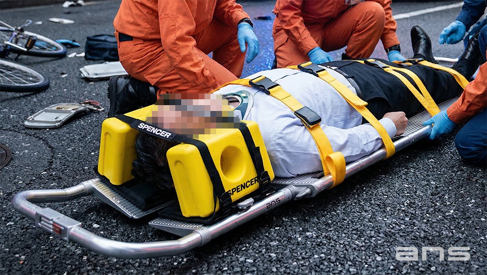 スーパーSX スクープストレッチャー用頭部固定装置