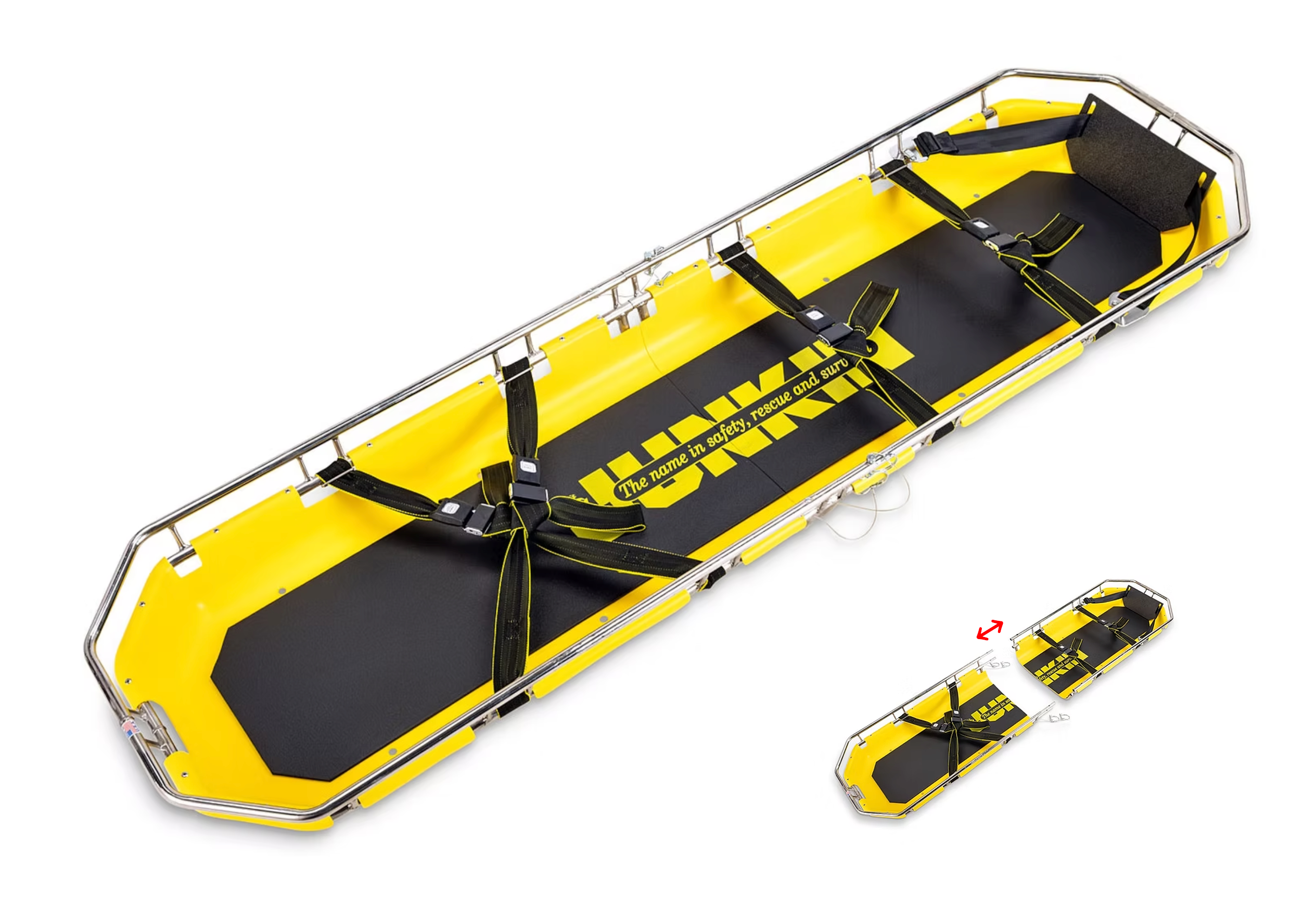 バスケットストレッチャー ANS68H 2分割 救助用担架 バスケットストレッチャー ANS68H 2分割 救助用担架