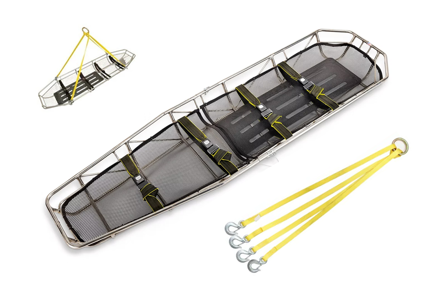 ANS 70H バスケットストレッチャー。バスケットストレッチャー (ANS 70) の2分割タイプ。半分に分けられるので、持ち運びや収納が楽に行えます。狭い場所や車での持ち運びに便利です。