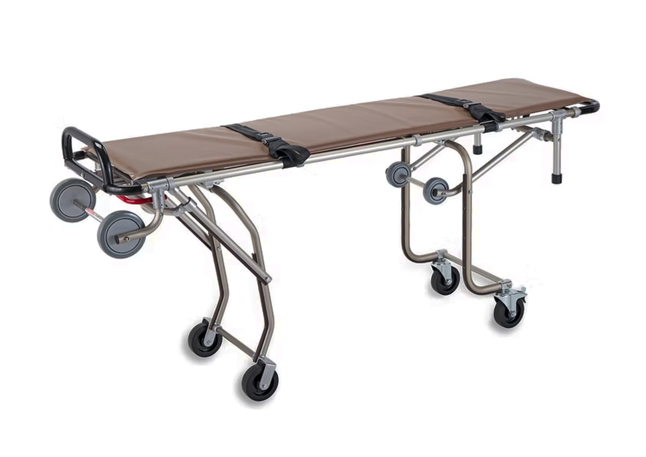 ANS 74 車両搭載用ストレッチャー。車への搬入・搬出が楽に行える