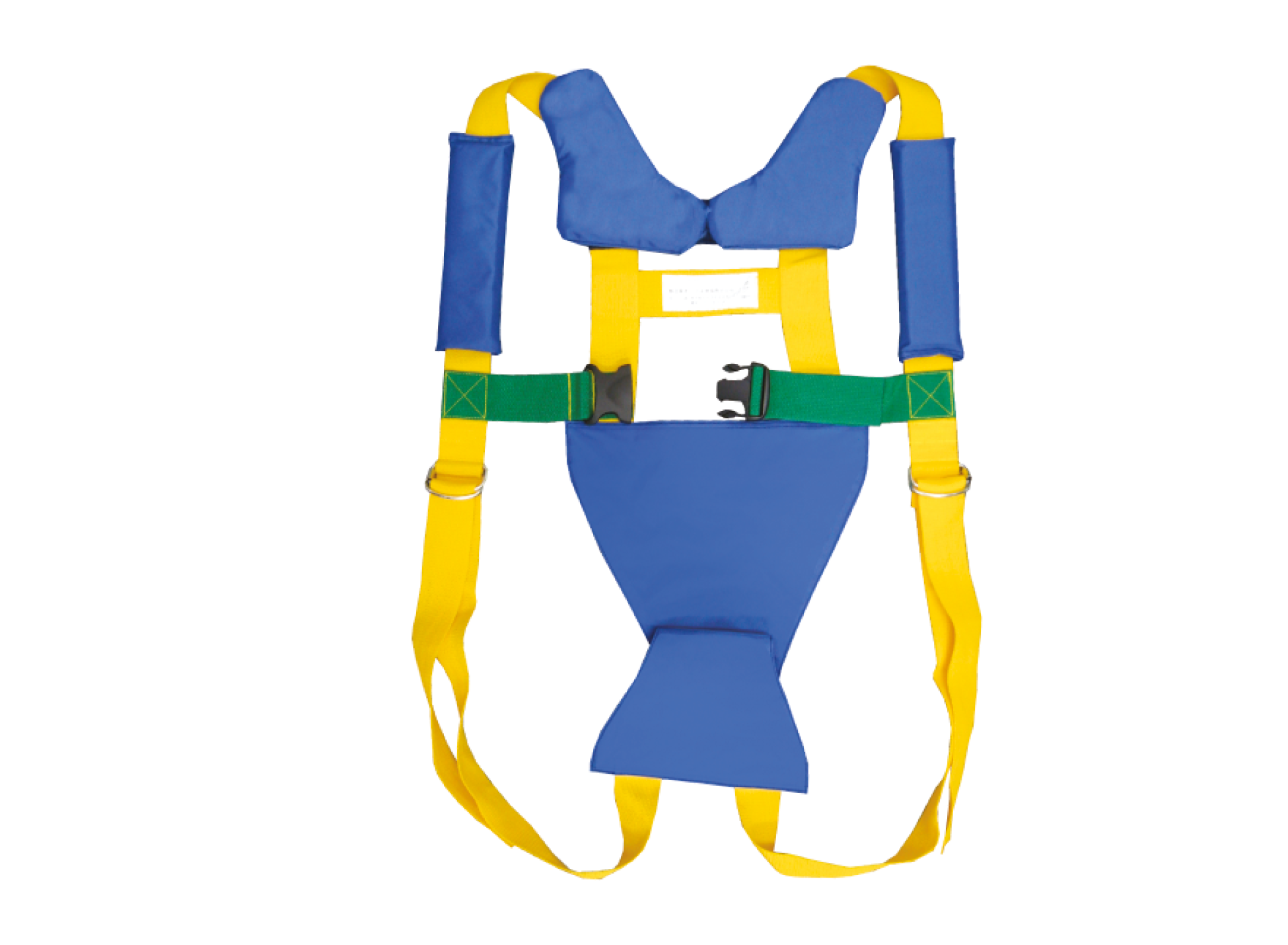 ANS 19 背負い搬送具。無理な荷重を身体にかけない、負担を軽減した構造です。両手が使えるので、避難時にドアをあけるなど安全な行動が可能になります。