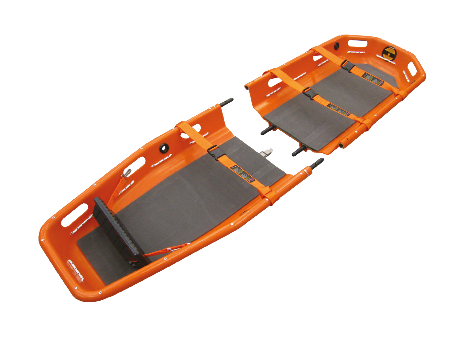 ANS 73 ツイン バスケットストレッチャー。バスケットストレッチャー(スペンサー・シェル)の2分割タイプ。半分に分けられるので、持ち運びや収納が楽に行えます。