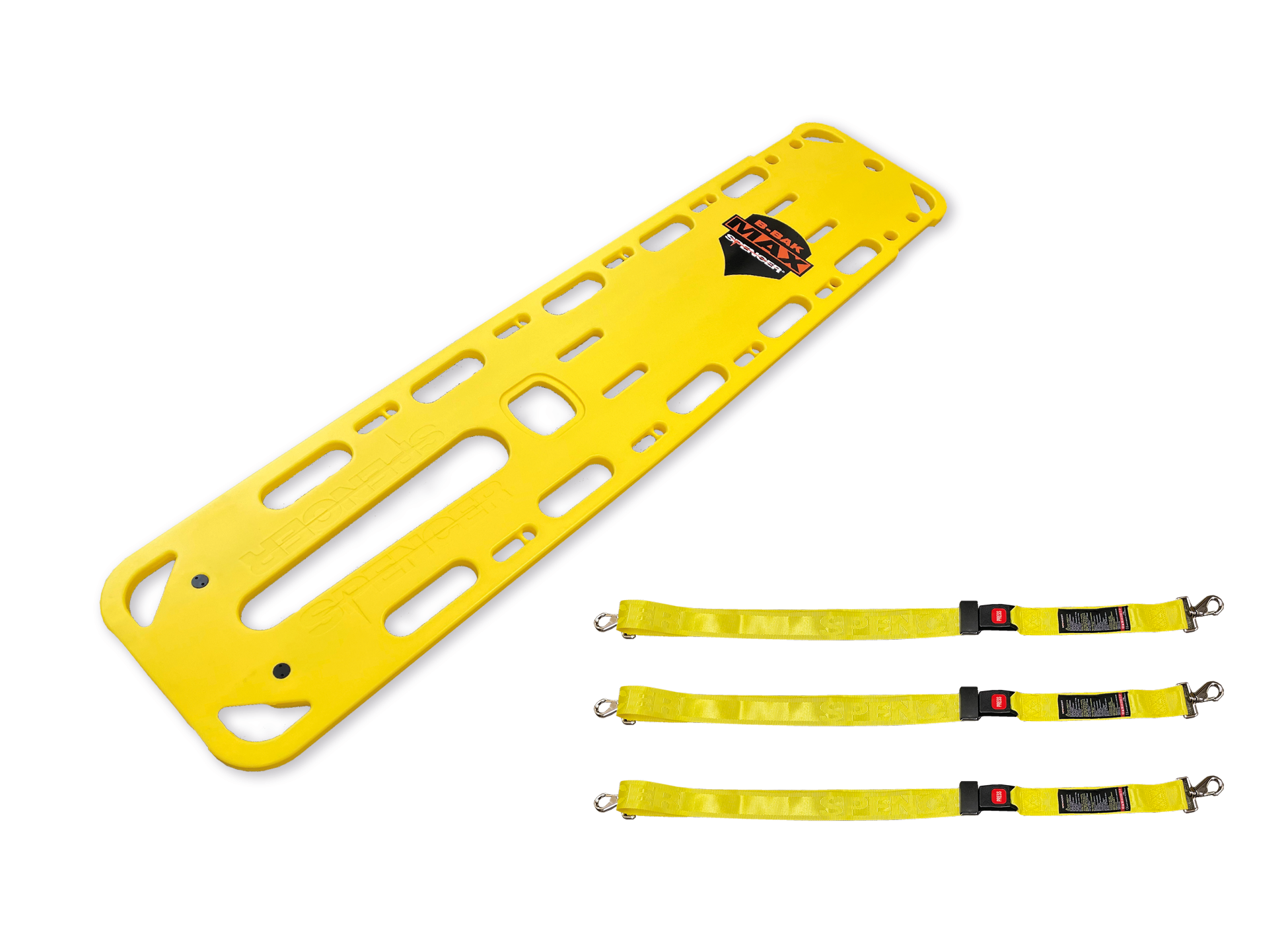 ビーバックMAX 超強化型スパインボード 薄型軽量でありながら、耐荷重は454kgと非常に頑丈なスパイン(バック)ボードです。