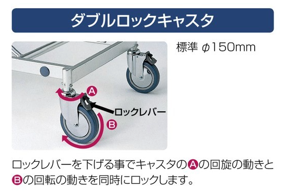 AL-D 軽量ストレッチャー。四輪ダブルロックタイプ・担架固定式・高さ固定式。汎用タイプのストレッチャーです。