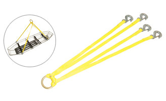 ANS 70S スリング 吊り上げる用具。クレーンやヘリでANS68、ANS68H、ANS70、ANS70Hのバスケットストレッチャーを吊り上げるときに使います。