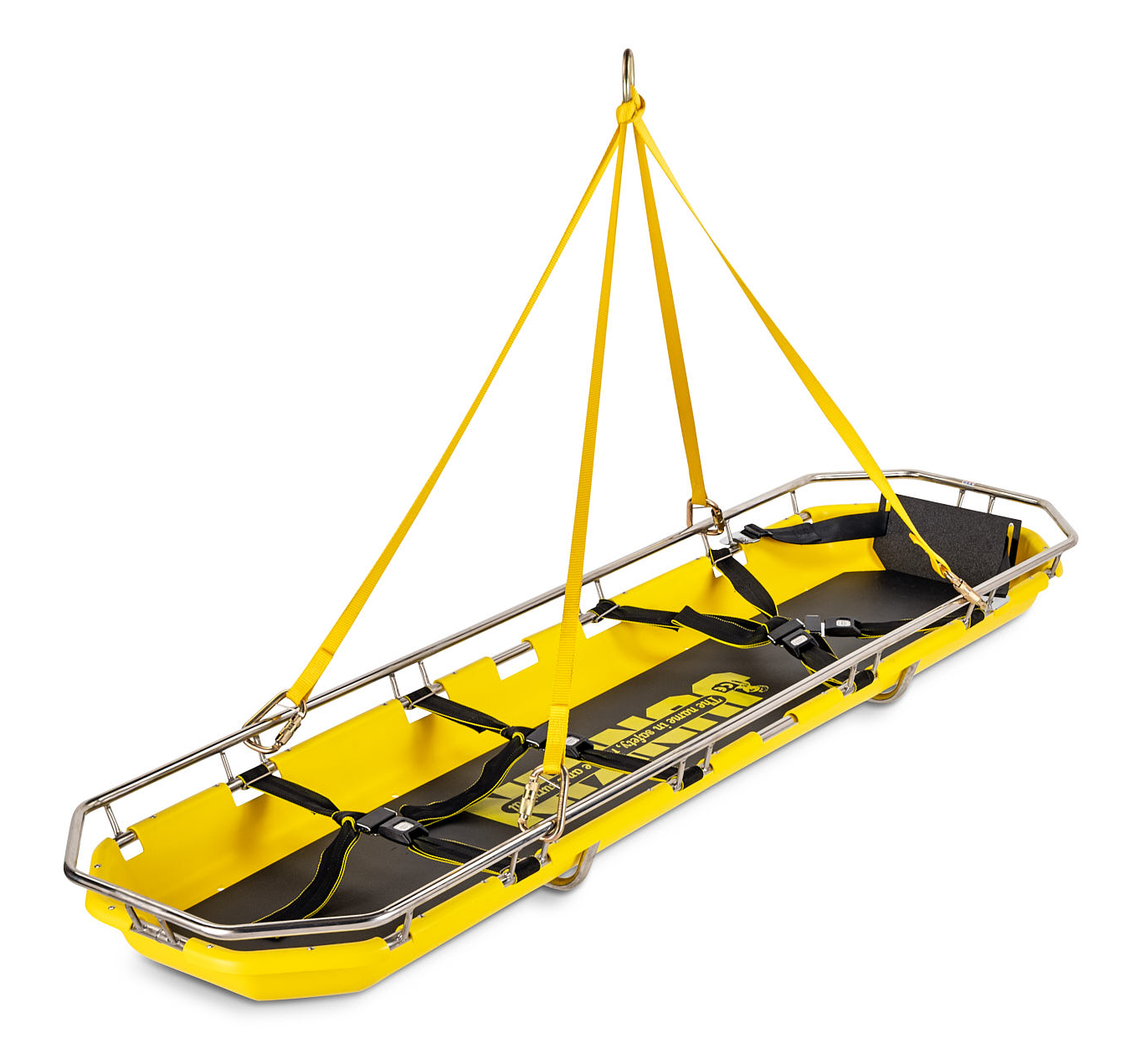 ANS 68 バスケットストレッチャー。舟形の大型ストレッチャー。非常に丈夫で吊上げもできるため山岳、水難救助、工事現場などの救急、救助事例に使用します。