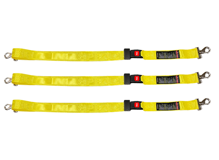 ピン付固定ストラップ三本セット。体固定用ストラップ。ピンが付いているタイプの担架・スパインボードに簡単に装着できます。のコピー