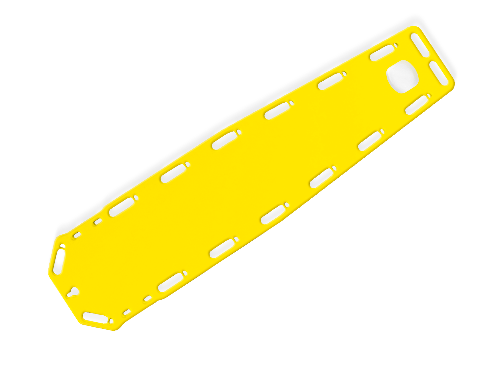 ロック 強化スパインボード。ロックは非常に丈夫なスパインボード（バックボード）でしっかりと患者を固定し搬送できるので、特に脊椎損傷が疑われる場合などに最適です。