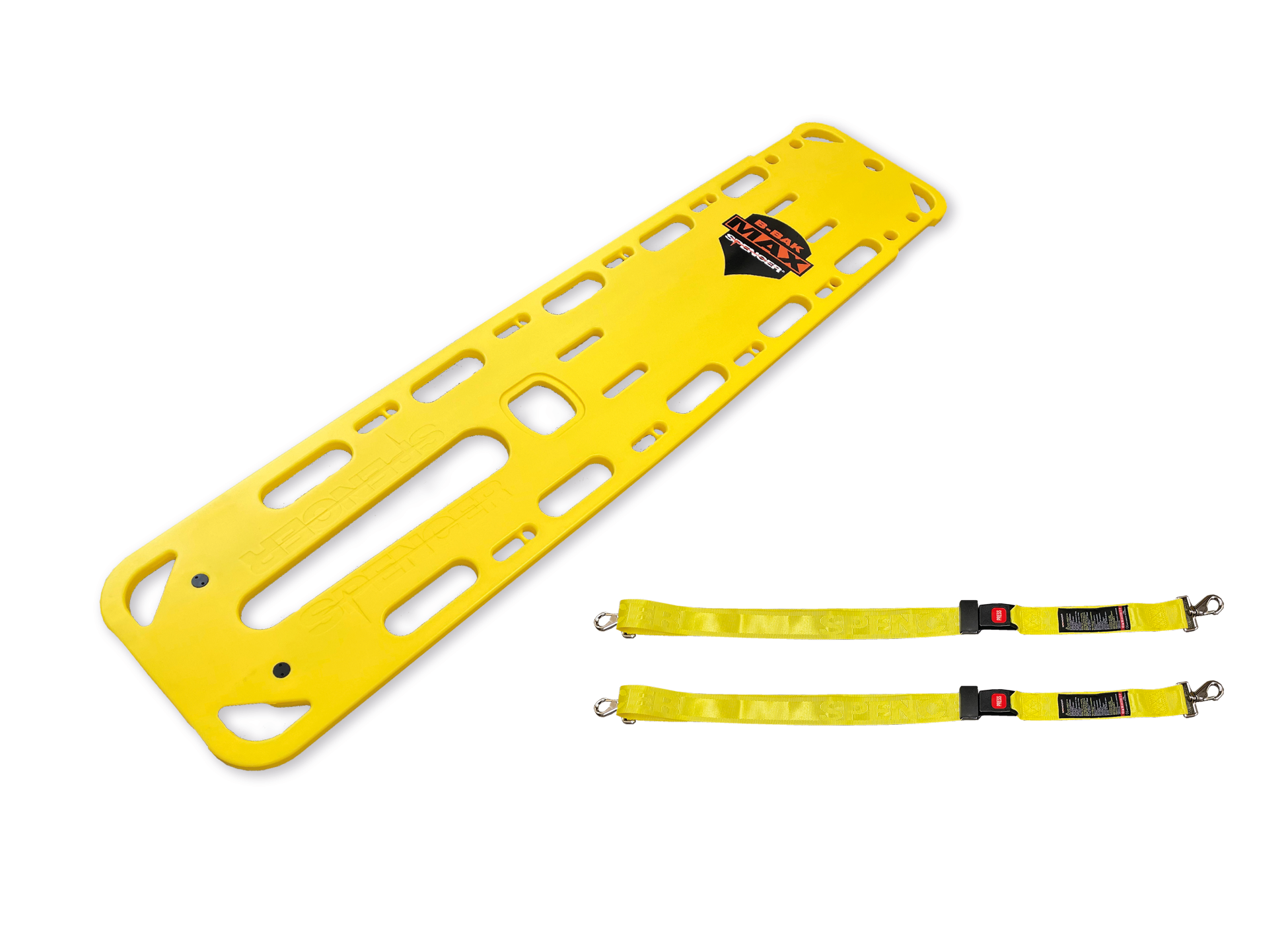 ビーバックMAX　超強化型スパインボード 薄型軽量でありながら、耐荷重は454kgと非常に頑丈なスパイン（バック）ボードです。