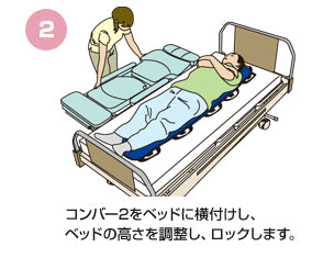 ANS 22 移乗ボード　のせかえくん。ベッドから楽々移乗。水平+持ち上げてののせかえも簡単。