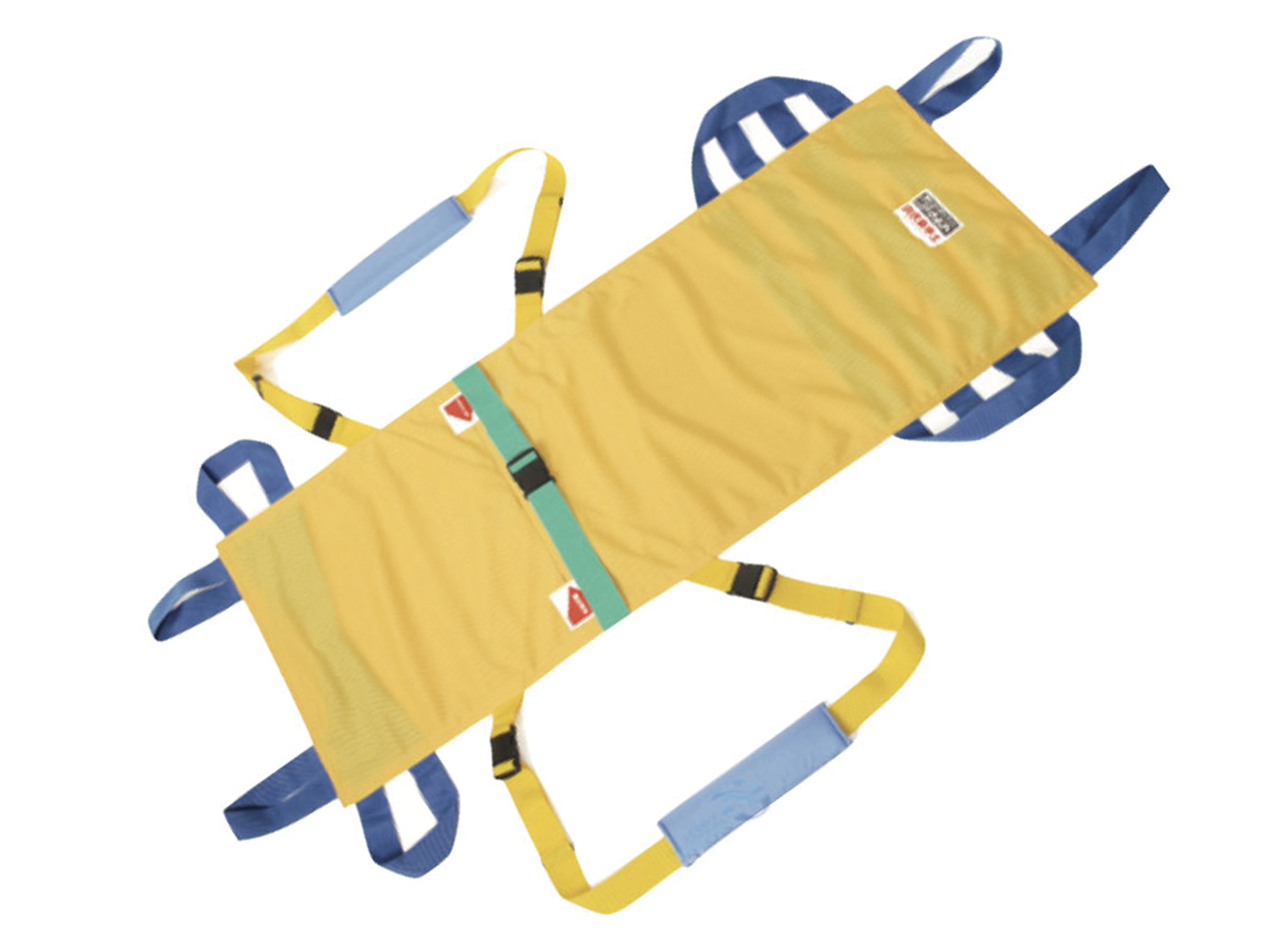 ベルカ DHB-150 入浴担架。撥水加工、メッシュ織で水抜け抜群。寝具から浴槽までかついで入浴できます。ベルトを肩からかけて体全体で担ぐので、楽に搬送。1～3人で搬送できるタイプです。