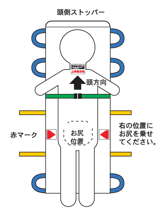 ベルカ KB-160 介護用担架。綿製でやわらかな肌触りの介護用担架。ベルトを肩からかけて体全体で担ぐので、楽に搬送できます。緊急時は一人でも搬送可能です。