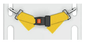 ピン付固定ストラップ。一本。体固定用ストラップ。ピンが付いているタイプの担架・スパインボードに簡単に装着できます。